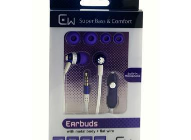 Metal Stereo Hands Free with Super Sound M16 - Purple product