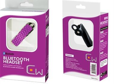 Bluetooth Headset with Volume Control BT619V in Purple product