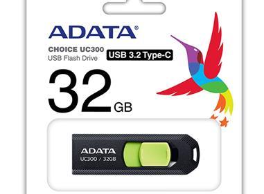 Adata UC300 Type-C USB Flash Drive BLACK/GREEN product