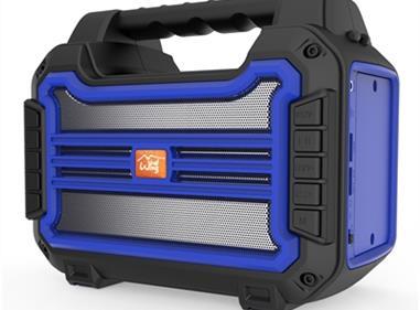 Portable Bluetooth Speaker with Handle Loud Sound Heavy Bass Outdoor Solar Charging in Blue product