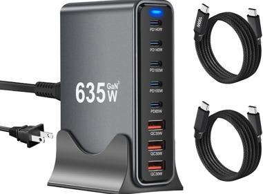 500W GaN 6-Port USB-C and USB-A Fast Charger product