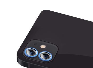 iPhone 11 2 Camera Colored Edged Tempered Glass - Blue product