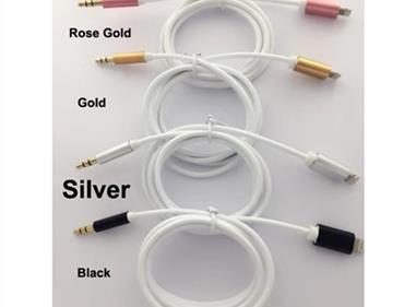 Lightning to 3.5mm AUX Audio Adapter Cable in Silver product
