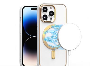 iPhone 15 Ultimate Quality PU Leather Hybrid Case Cover - White product