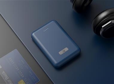 6000mAh Portable Mobile Power Bank with Power Level indicator in Blue product