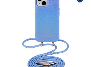 iPhone 15 METKASE (Magnetic) Premium Two-Tone PU Leather Hybrid Case with Lanyard & MagSafe Support product
