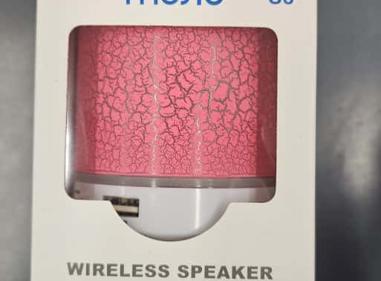 S8 Mini Wireless Speaker with Cracked Pattern LED Light (Pink) product