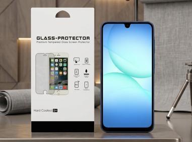 Samsung A17 5G Tempered Glassin Bulk Cardboard Package 2.5 D borders , Bubble Free And Anti Scratch product