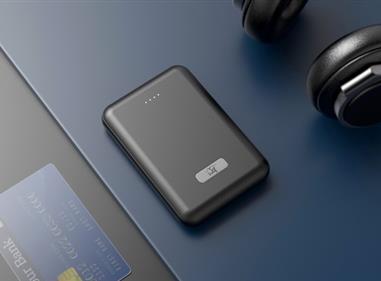 6000mAh Portable Mobile Power Bank with Power Level indicator in Black product