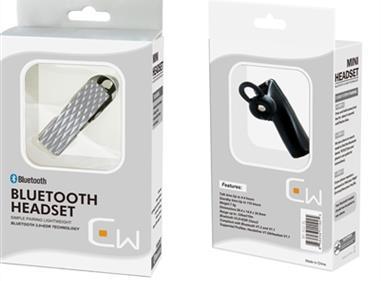 Bluetooth Headset with Volume Control BT619V in Silver product