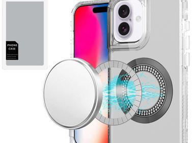iPhone 16 6.1" Bling Chrome 3-in-1 Hybrid Case – Magnetic Ring product