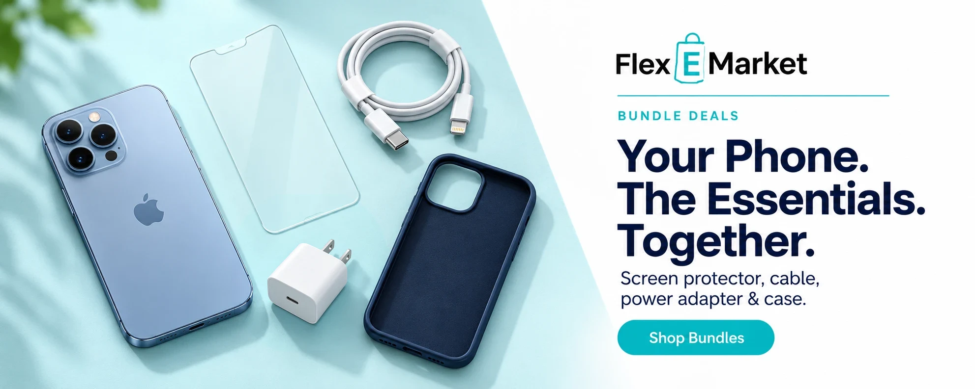 Bundle Deals: phone plus screen protector, cable, power adapter and case
